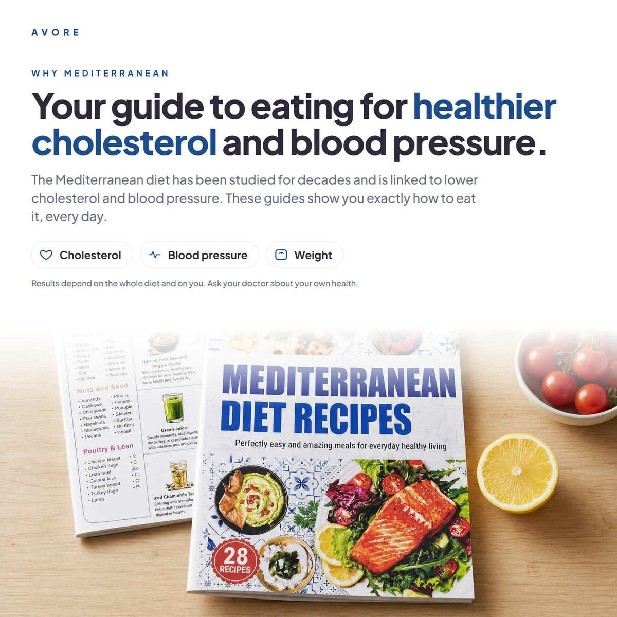 Your guide to eating for healthier cholesterol and blood pressure, the Mediterranean way